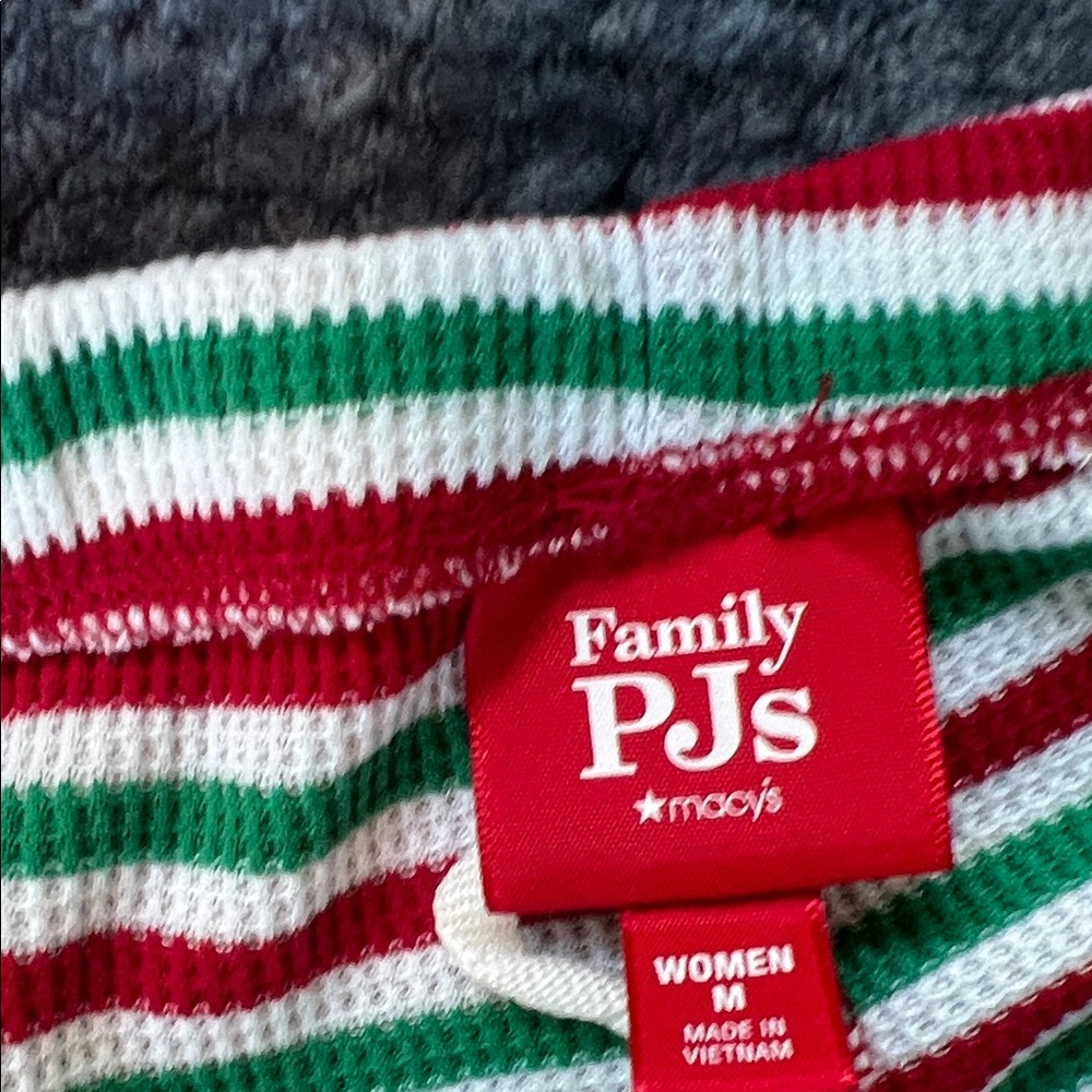 Striped Red and Green women’s Pajamas - Picture 4 of 5